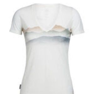Icebreaker Tech Lite Short Sleeve V Misty Horizon